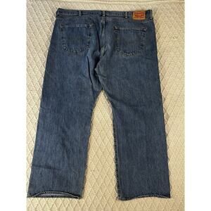 Men’s Levi’s 501 Light Wash Button Fly Straight Fit Jeans •W46 L30” *EUC